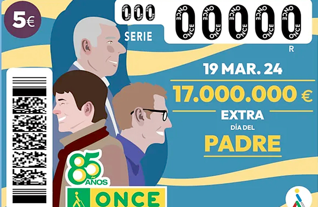 El Sorteo Extraordinario del Día del Padre de la ONCE deja 120.000 euros en Totana